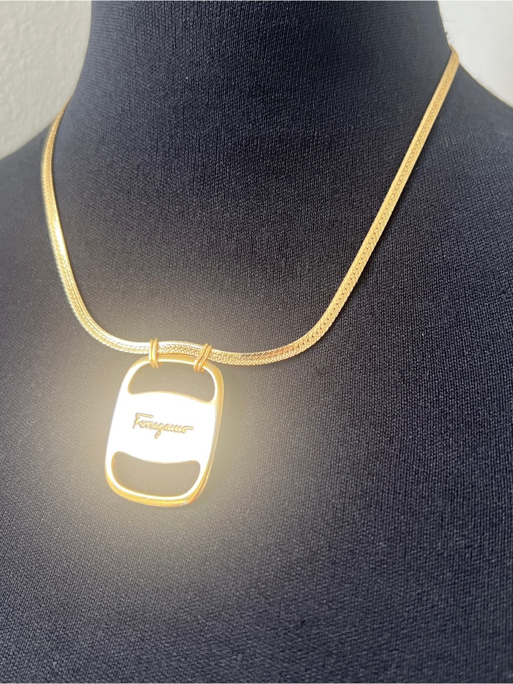 Unisex Vintage Salvatore Ferragamo Necklace - Picture 9 of 10